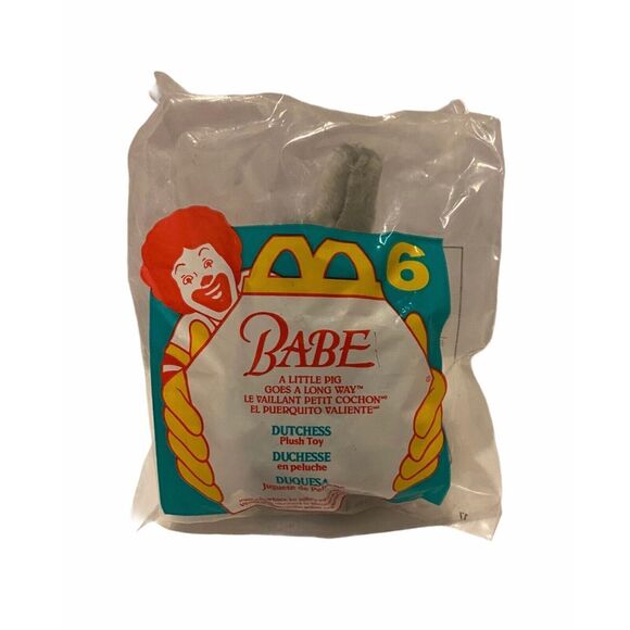 McDonald’s 1995 Babe's The Dutchess Plushie #6 Happy Meal Toy - Picture 1 of 4